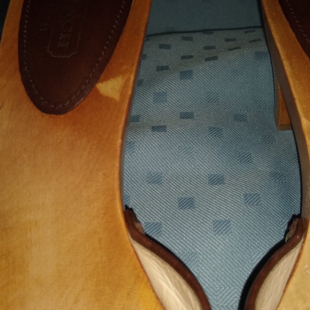 Coach Brown Signature Canvas & Leather Mule Slides - Picture 7 of 10
